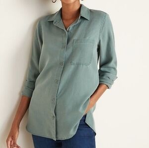 Old Navy Sage Green Button Down